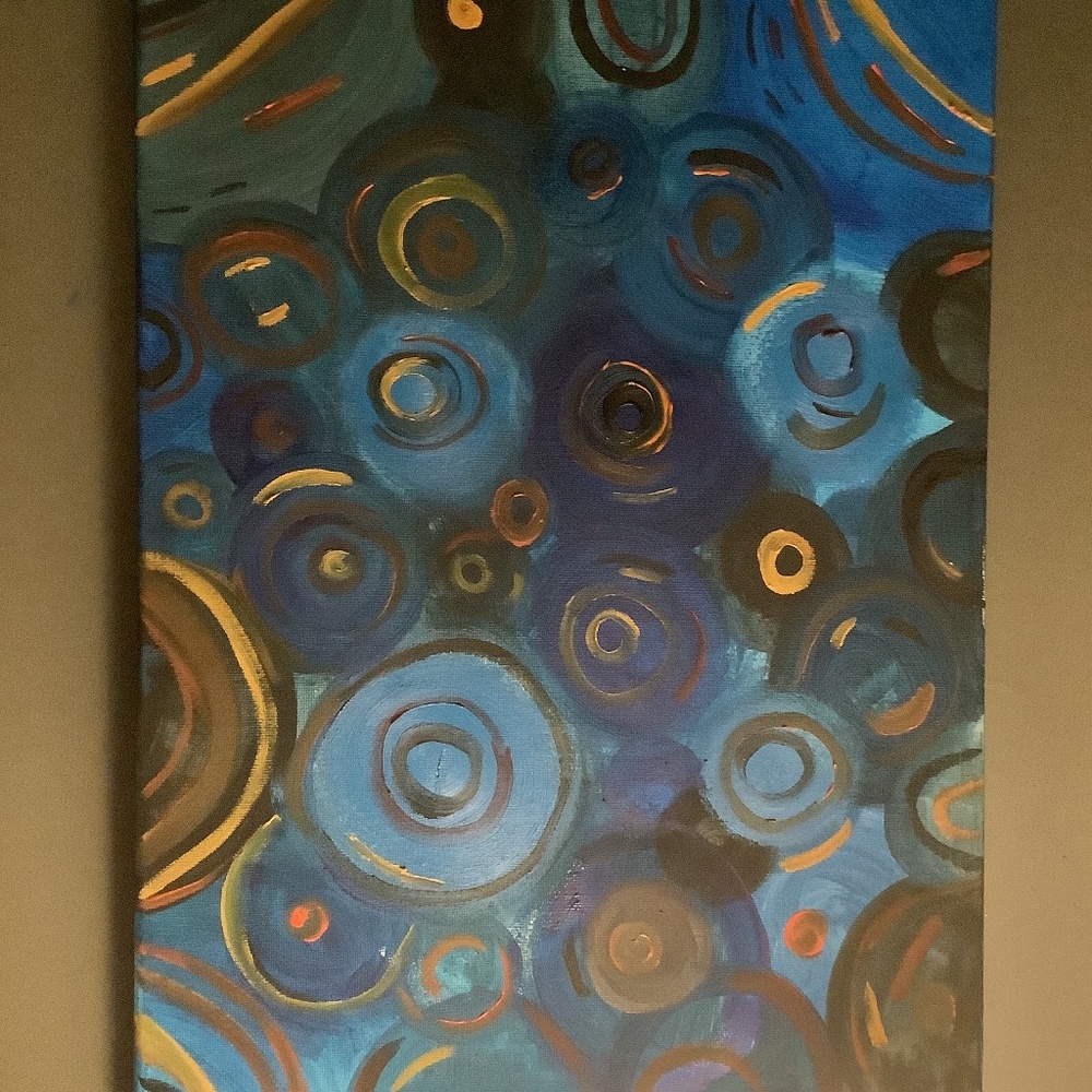 swirls and circles abstract painting 🌀🫧
